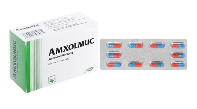 Amxolmuc 30mg Pyme (H/100v) - Thuốc trị bệnh cấp, mạn tính ở đường hô hấp (10 vỉ x 10 viên)